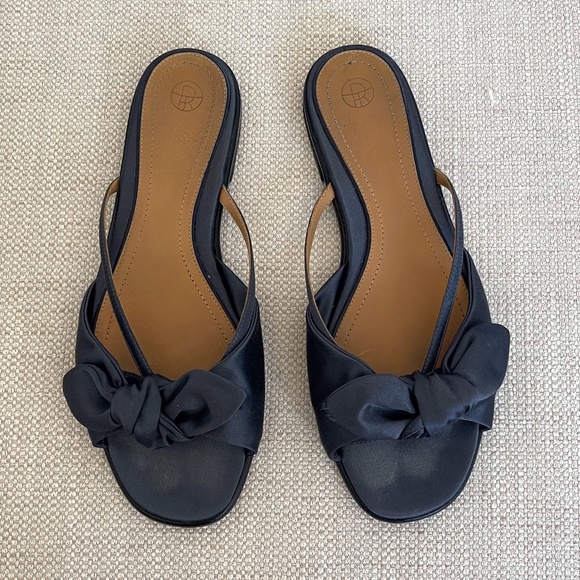 The Row | Shoes | The Row April Satin Bow Flat Sandals Size 7 | Poshmark